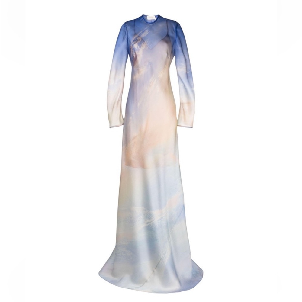 ZIMMERMAN Tama printed floor length gown, vanilla sky, size 1 (US 6) - Picture 4 of 9